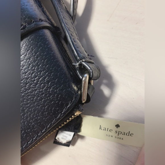 KATE SPADE Small Black Leather Satchel Bag J183 - Picture 8 of 8